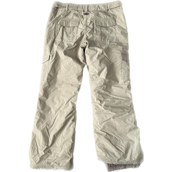 Roxy Snowboard Ski Snowboard Snowpants Utility 5,000mm Khaki Size XL - Picture 2 of 7